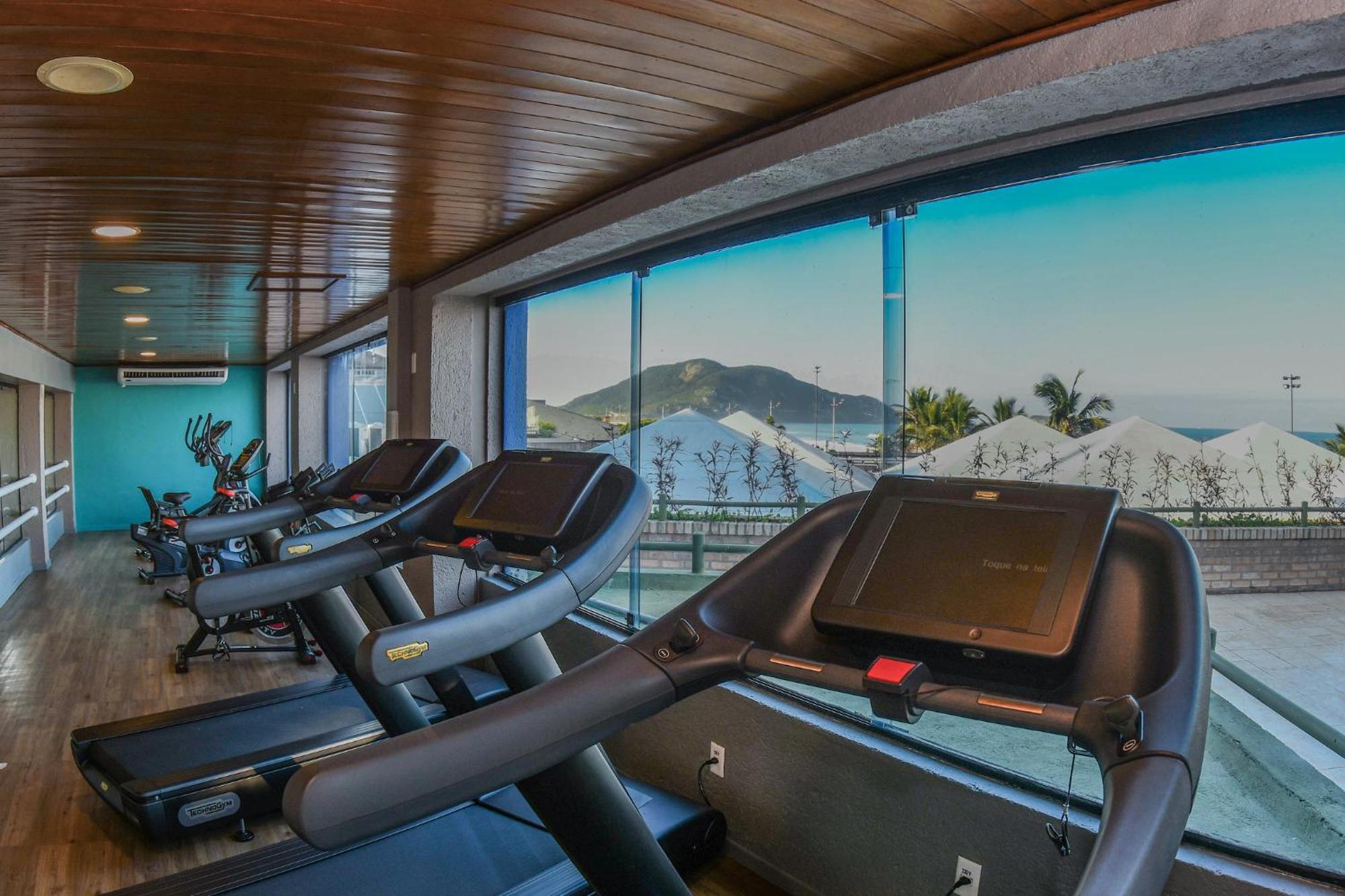 Costao Do Santinho Resort All Inclusive Флорианополис Экстерьер фото The gym at the hotel